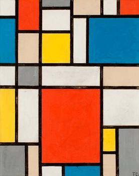 Franciska Clausen, "Contre-Composition" (Composition Neoplasticiste) (Hommage a Mondrian).