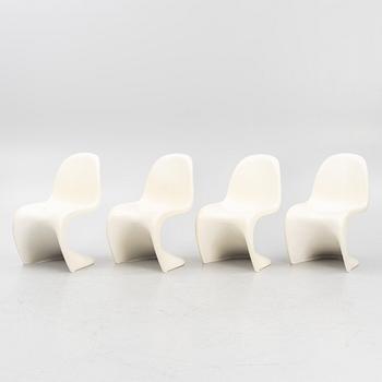 Verner Panton, stolar, 4 st, "Panton chair", Herman Miller, 1971-77.
