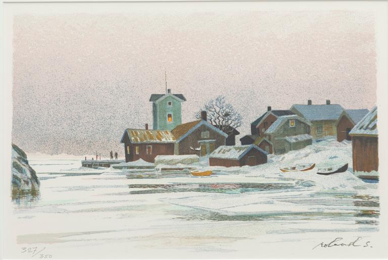 Roland Svensson, "Vinter Sandhamnshålet".