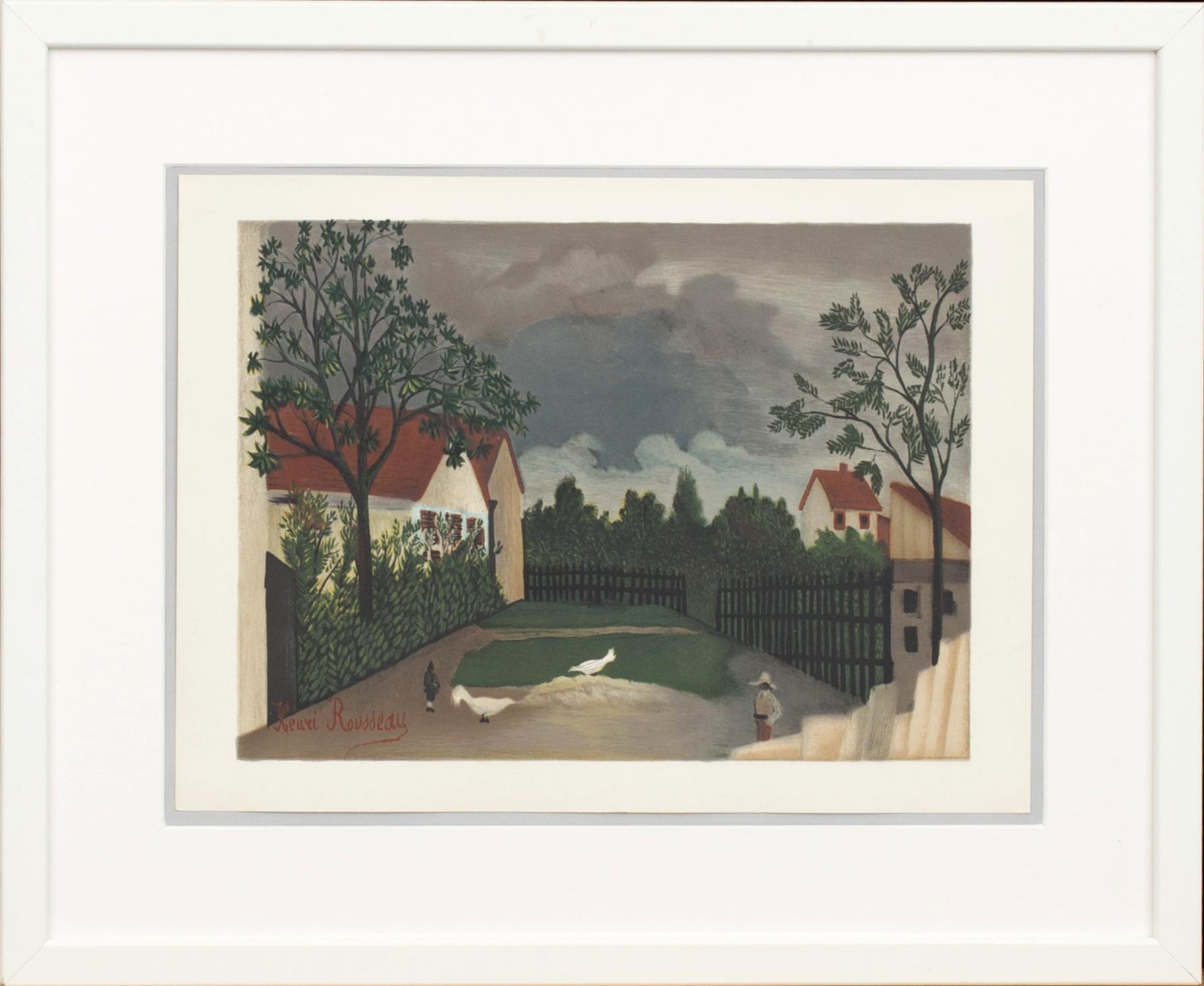 HENRI ROUSSEAU, efter, färglitografi, signerad i trycket, ur Derrière le Miroir nr 133-134 1962.