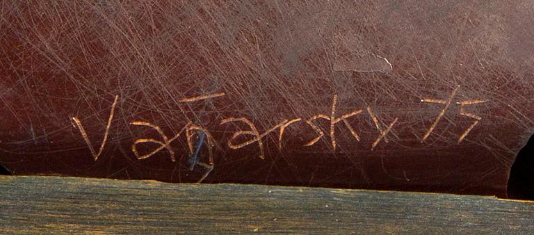 Jack Vanarsky,  cinetic sculpture signed and dated 75.