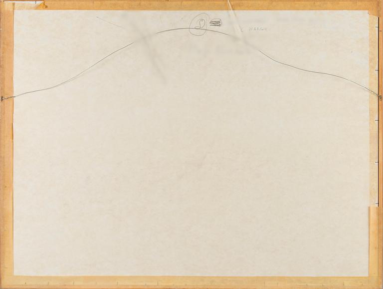 Carl Wargh, akvarell, signerad och daterad -76.