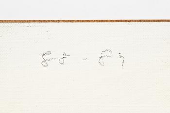 Lars Nilsson, blandteknik på duk/pannå, signerad och daterad 88-89 a tergo.