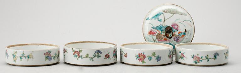 MATKÄRL, porslin, Kina, 1800-tal.