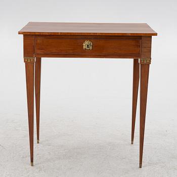 A gustavian style sewing table, 19th Century.