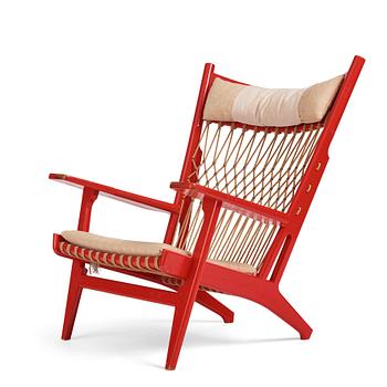 385. Hans J. Wegner, fåtölj "The Web Chair" modell "JH 719", Johannes Hansen, Danmark, efter 1968.