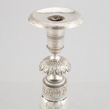 A German silver candlestick, Breslau/Wrocław 1834-1838.