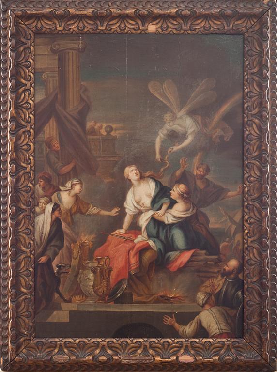 Anton Rafael Mengs Hans krets, Mytologisk figurscen med drottning Dido och Iris.