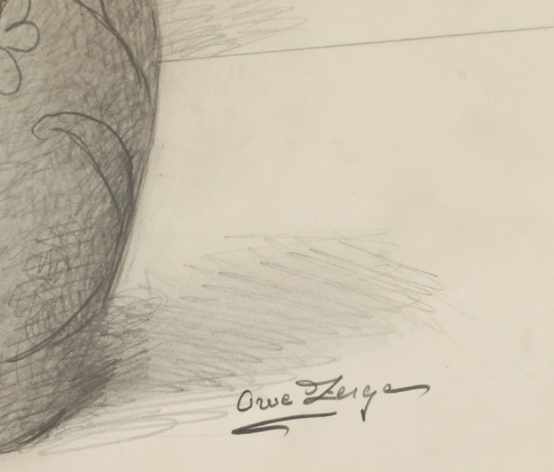 OWE ZERGE, blyerts, sign.