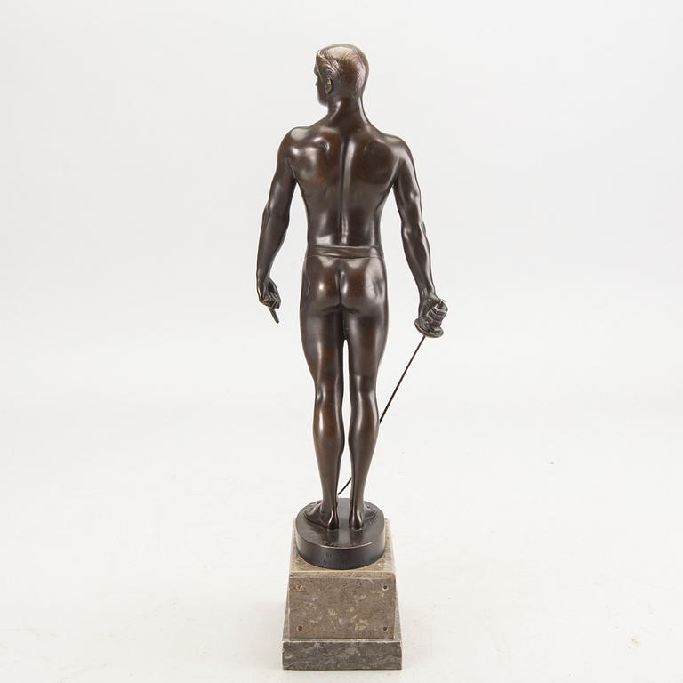 Otto Schmidt-Hofer, a signed bronze sculpture.