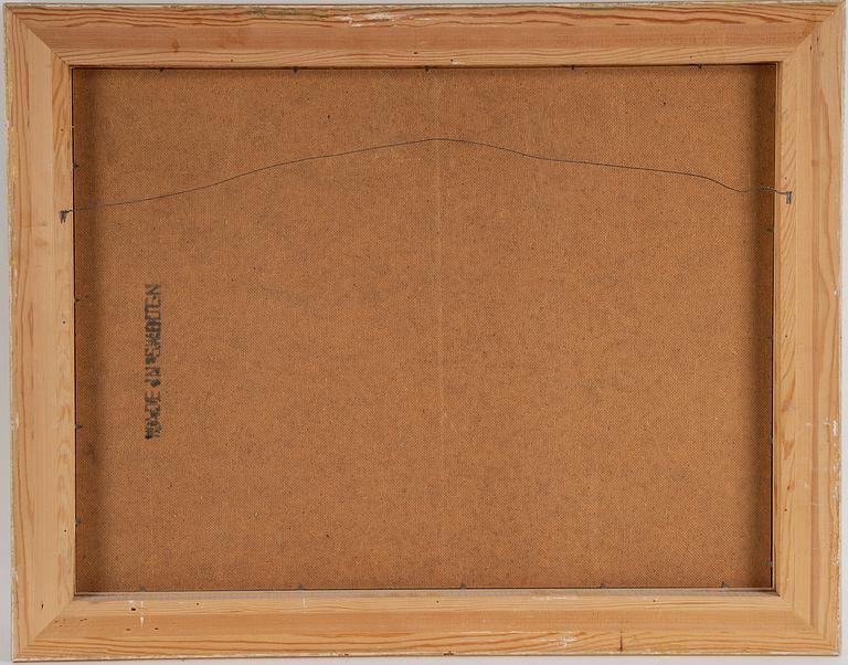 JAMES COIGNARD, mixed media on greaseproof paper glued down on masonite, signed J. Coignard.