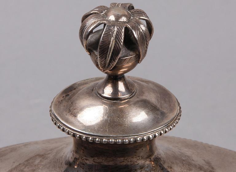 SOCKERSKÅL, silver, gustaviansk, Anders Brandt, Norrköping 1788.