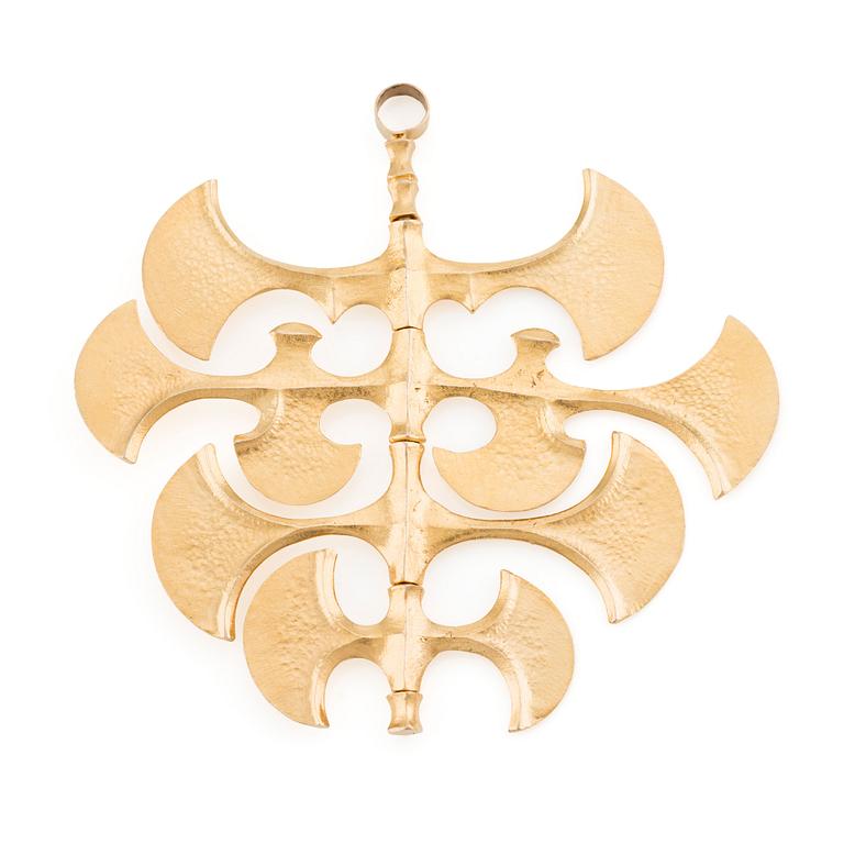 Tapio Wirkkala, a pendant, "Viking pendant", 18K gold.