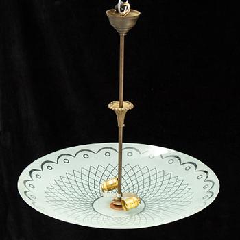 A ceiling lamp ca 1940's, possibly Orrefors.