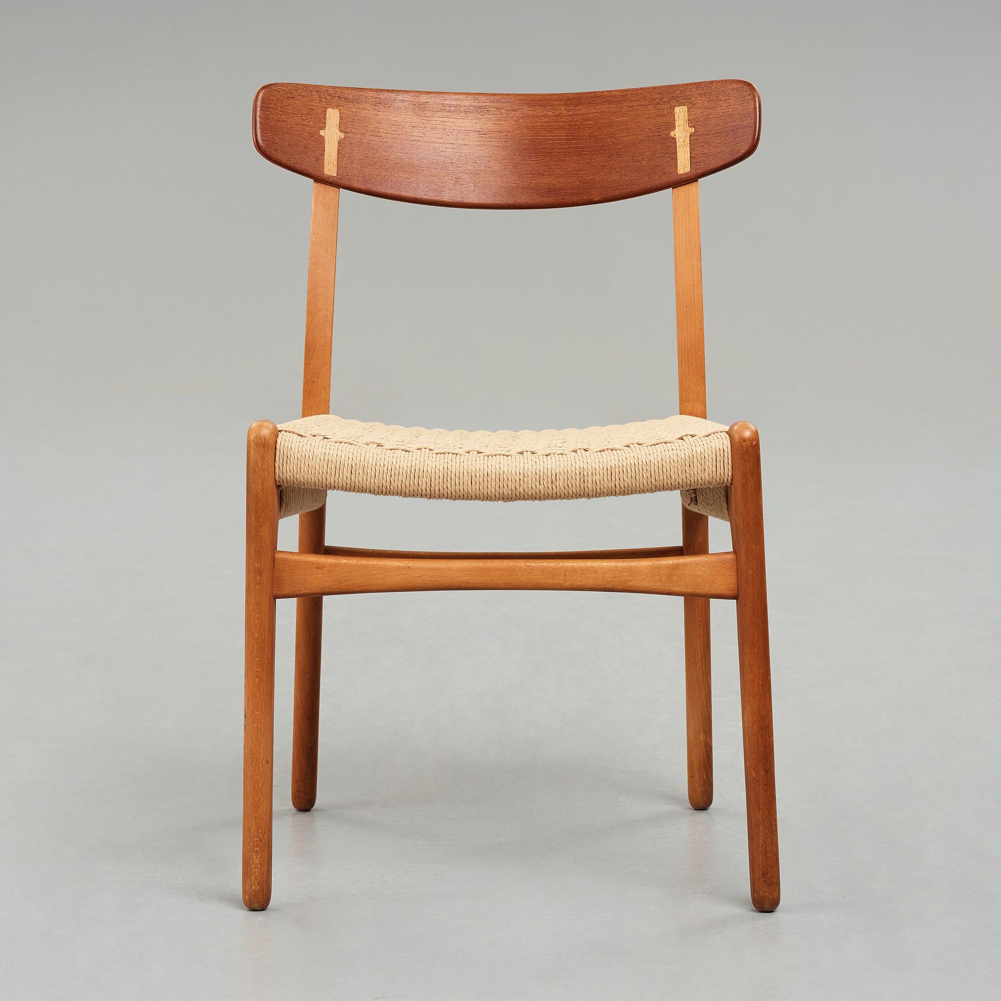 HANS J WEGNER, stol, "CH23", Carl Hansen & Søn, Danmark, 1950-60-tal.
