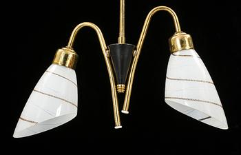 TAKLAMPA, 1900-talets mitt. Höjd ca 67 cm.