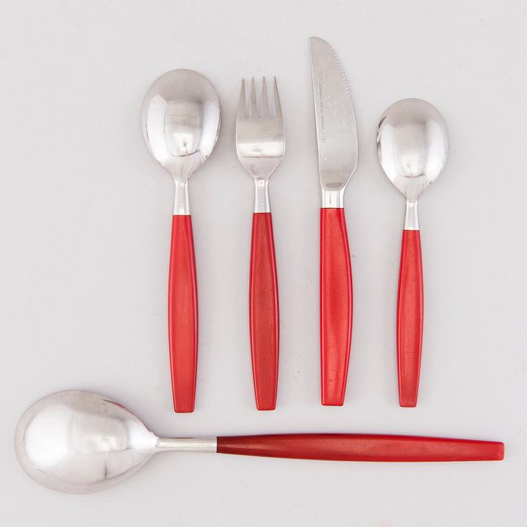 BERTEL GARDBERG, a 33-pcs set of 'Red Lion' cutlery, Hackman. Model designed in 1958.