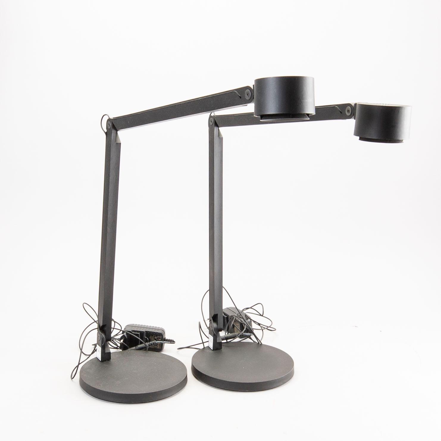 Dirk Winkel for Wästberg, table lamps, a pair, "w127b2", contemporary production.