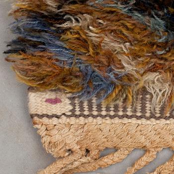 RUG. "Sommarvägar, brun". Knotted pile. 133 x 87 cm. Signed AB MMF BN.