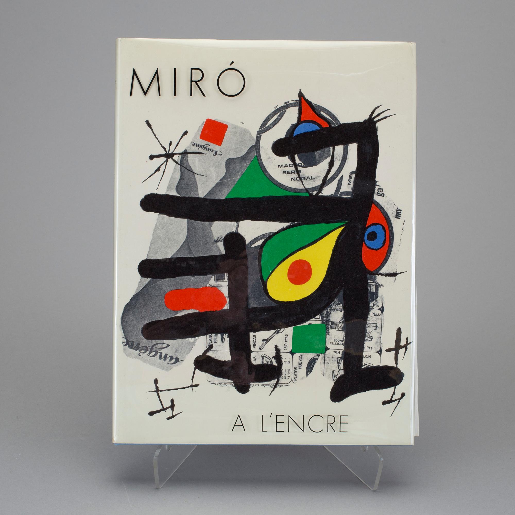 BOK: "Miró a l'encre" Utgiven av XXe siècle, Paris 1972.