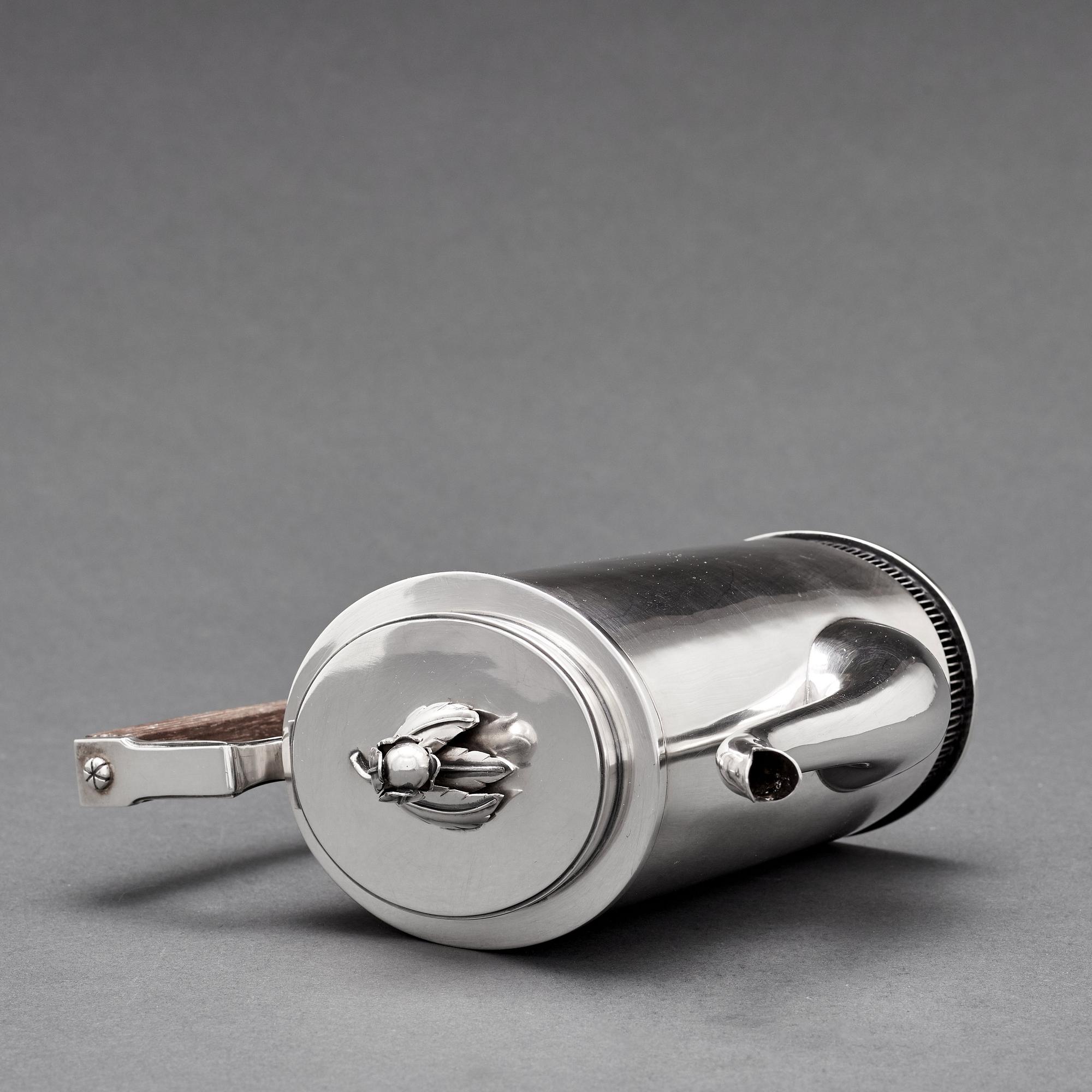 Carl Fredrik Carlman, a 3 pieces coffee service, Stockholm 1967.