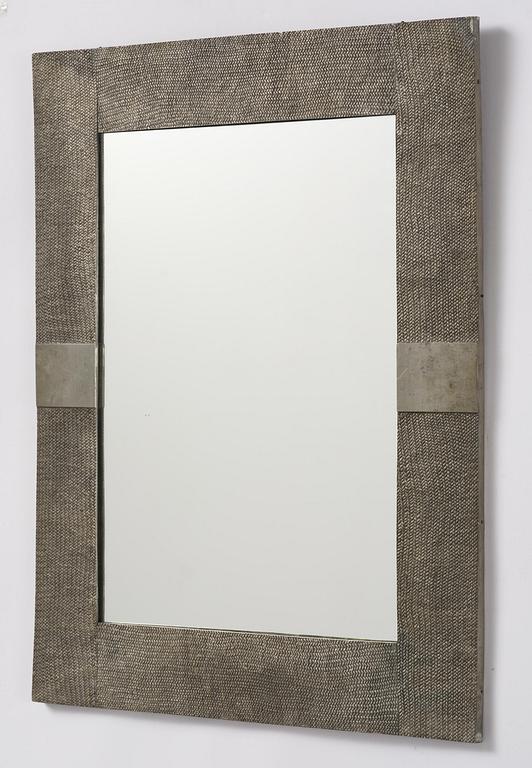 Björn Trägårdh, a rare pewter wall mirror model A 1607, Firma Svenskt Tenn, Stockholm, 1930s.