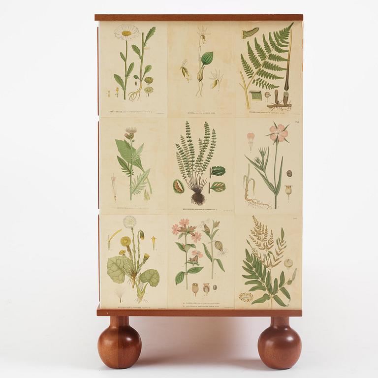 Josef Frank, a "Flora" chest of drawers, Firma Svenskt Tenn, Sweden, probably 1970s.