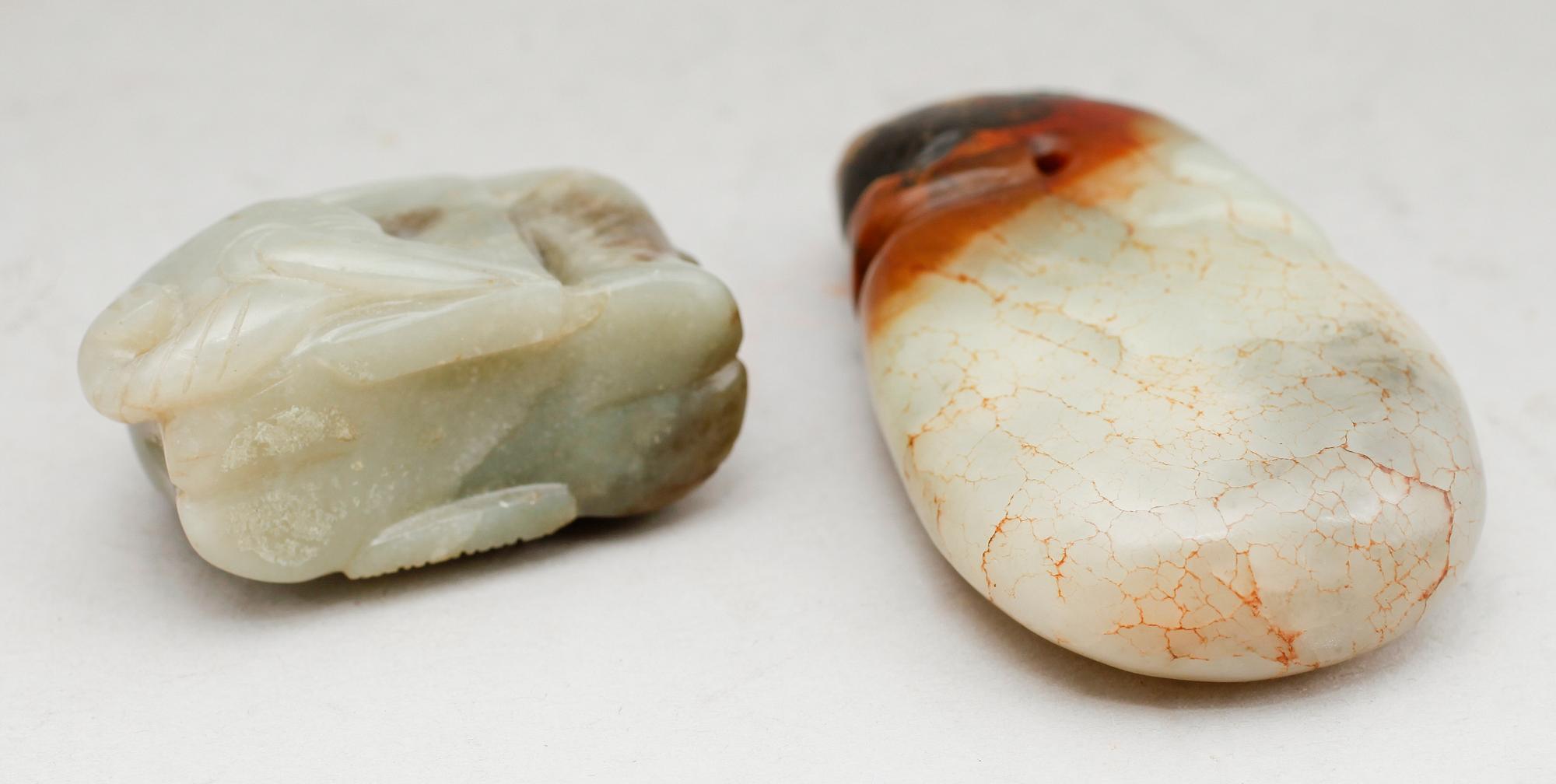 FIGURER, 2 st, jade, Kina.