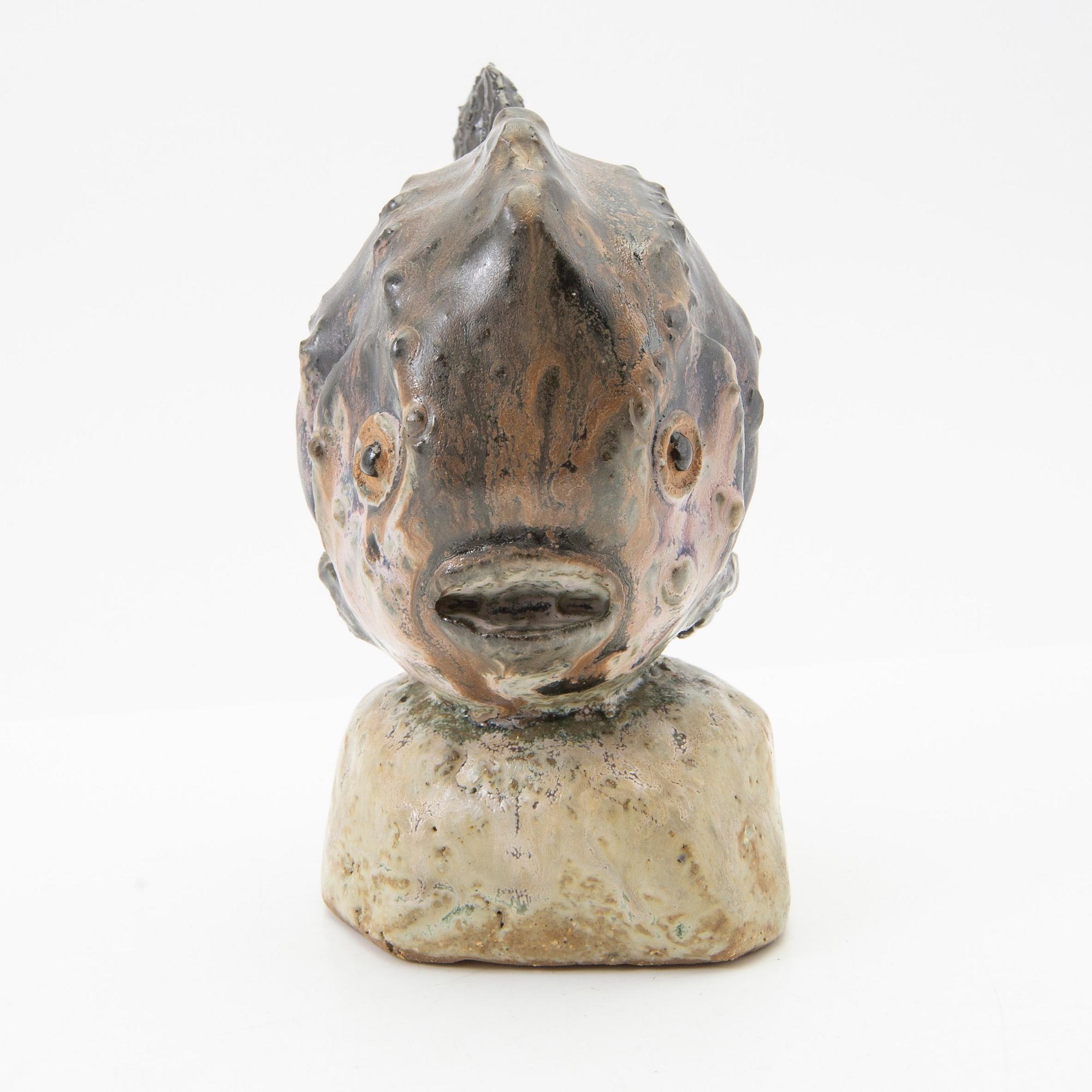 Gunnar Hansson, figurine, Fish.