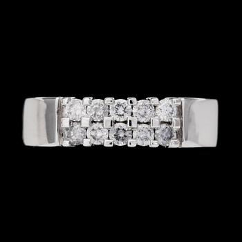 215. RING, brilliant cut diamonds, tot. 0.50 cts.