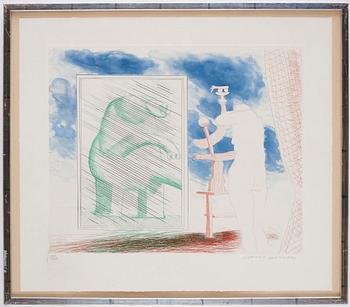 David Hockney, "A Picture of Ourselves" from: "The Blue Guitar".