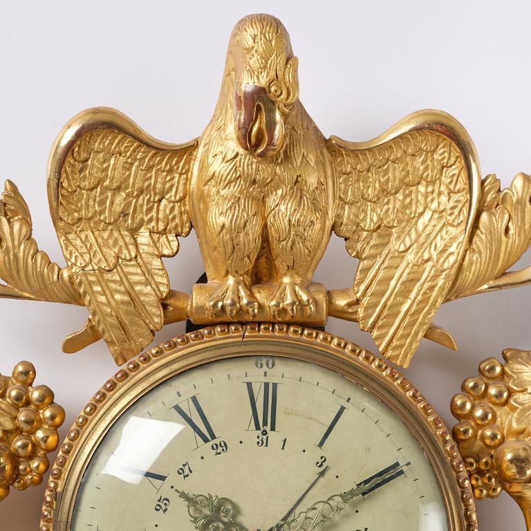 Daniel Åberg, a wall clock, Norrköping, (born 1729, died c. 1780).