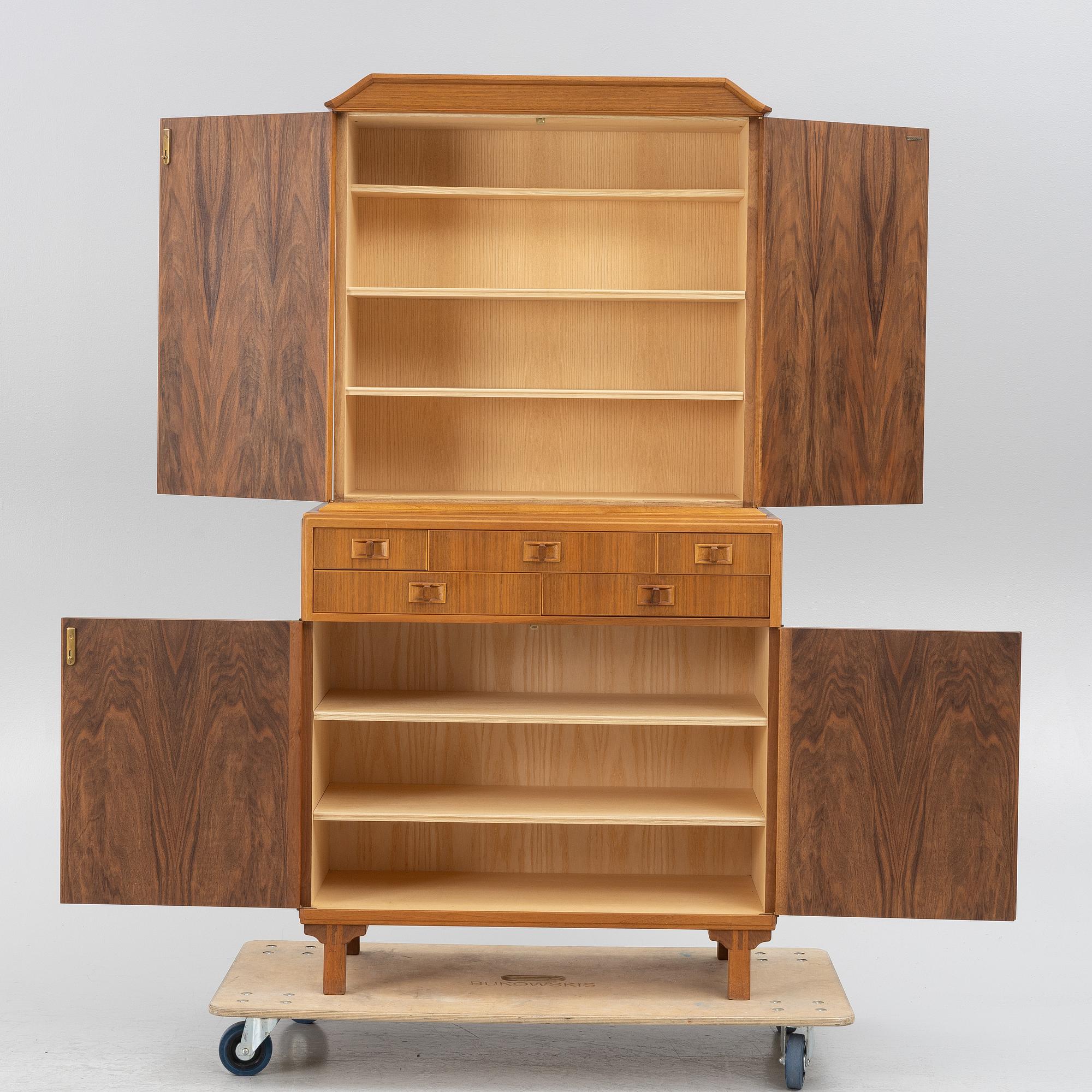 Carl Malmsten, cabinet "The Land of the Middle", Åfors, second half of the 20th century.