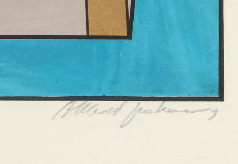 ALBERT JOHANSSON, litografi, signerad och numrerad 82/180.