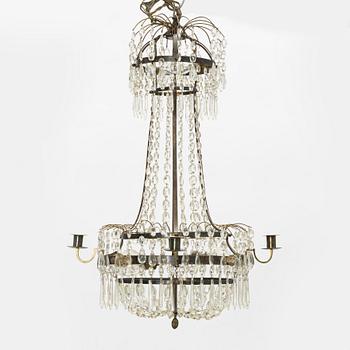 Chandelier, Gustavian style, circa 1900.