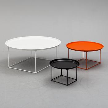 Three Patricia Urquiola 'Fat-fat' tables, for B&B Italia, 2007.