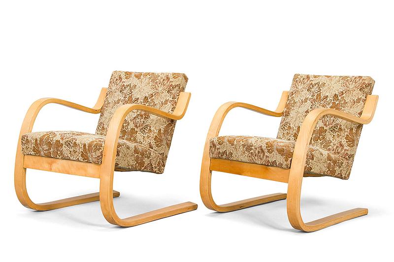 "These two armchairs designed by Alvar Aalto have been on my wishlist for many years, and they have exactly the right patina. I absolutely love the fabric, it feels very romantic." – Pil Kallesø