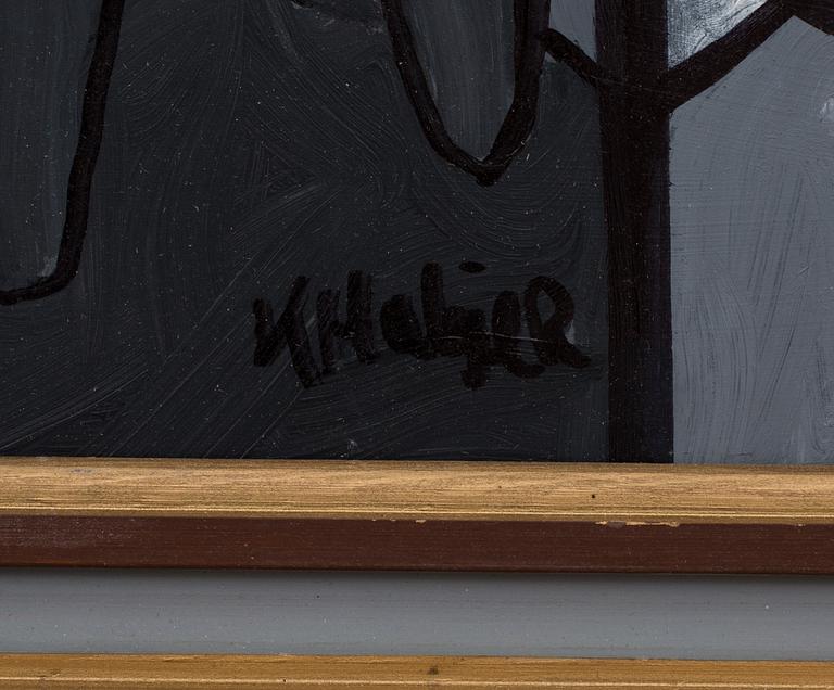 KJELL HOBJER, olja på pannå, signerad.