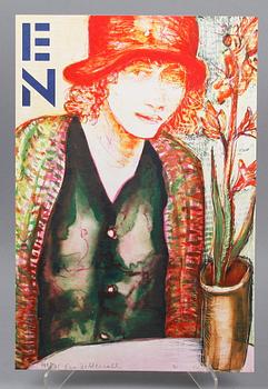 EVA ZETTERWALL, färglitografier, 4 st i mapp, sign o numr 148/375.
