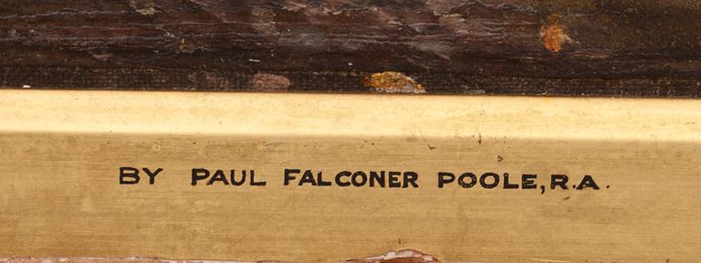 PAUL FALCONER POOLE, tillskriven,  olja på duk.