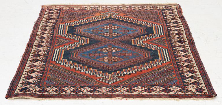 Matta, antik afshar, ca. 142 x 120 cm.