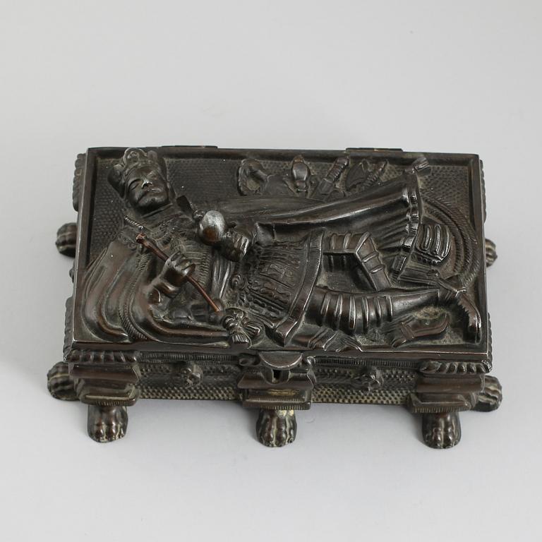 SKRIN, bronserad metall, 1800-talets andra hälft.
