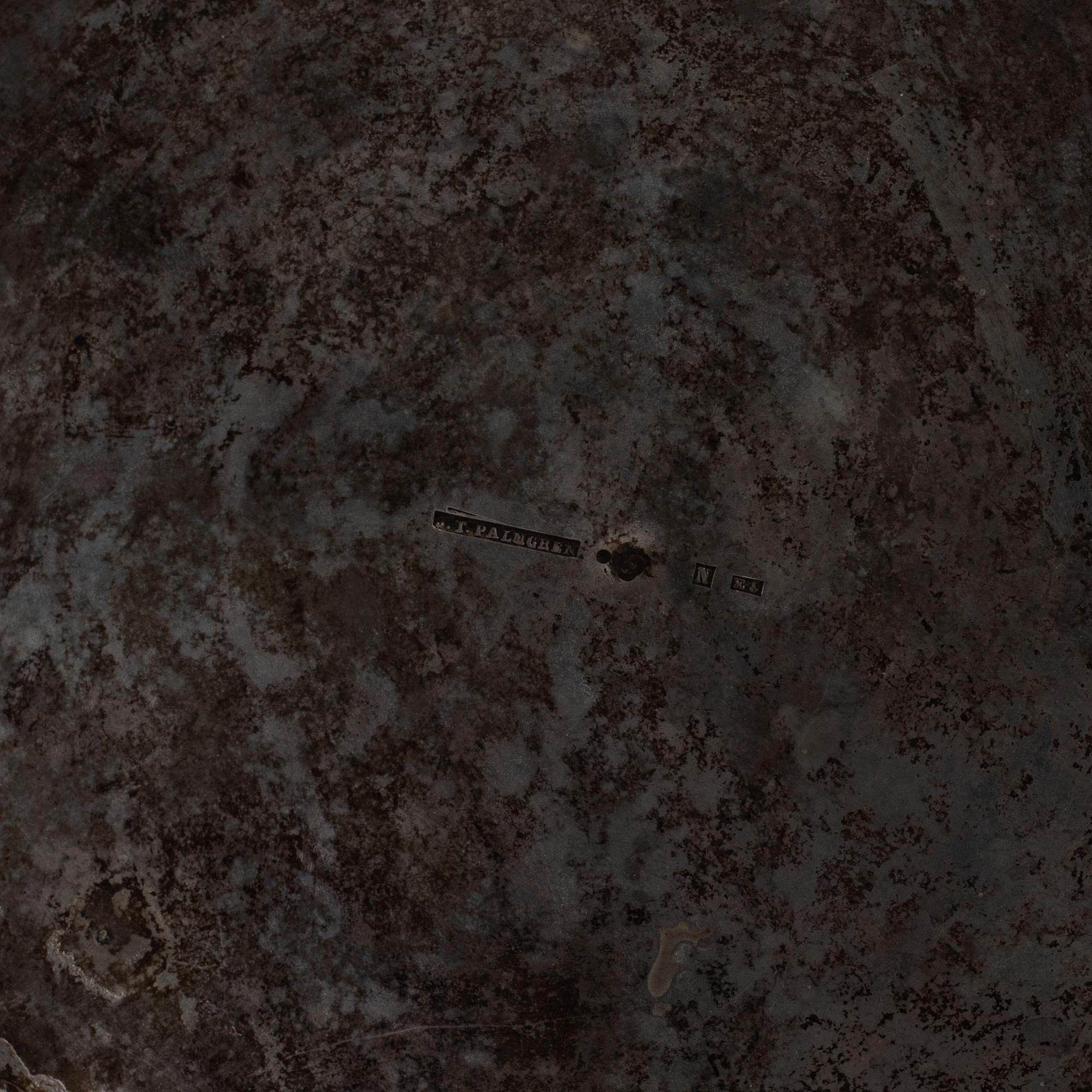 JT Palmgren, kaffekanna och gräddkanna, silver, Norrköping 1859.