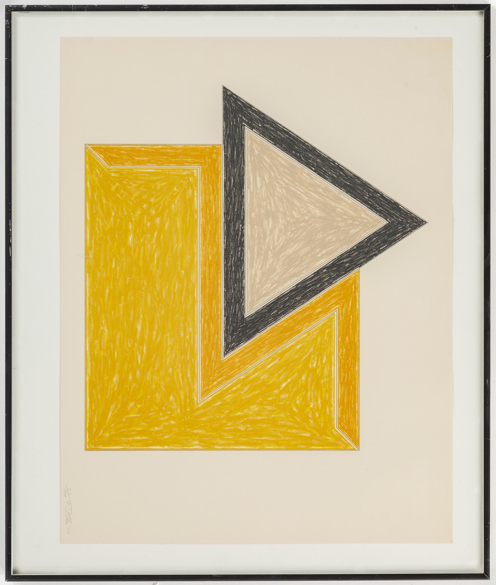 FRANK STELLA, lithograph, 1974, signed in pencil and numbered 31/100.