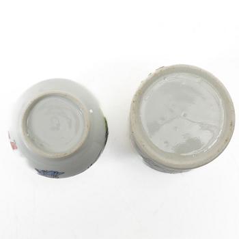 Servisdelar, 6 st, porslin, Kina, 1900-talets början.