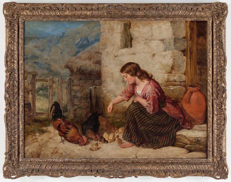 Isaac Henzell, Feeding the chickens.