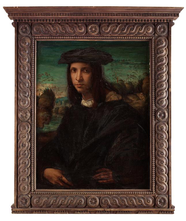 Giovanni B di Jacopo Rosso Fiorentino Efter, Porträtt av en ung man.