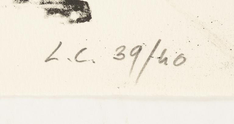 Lena Cronqvist, litograph, signed and numbered LC 39/40.