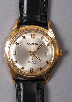 ARMBANDSUR, Waltham, 18k guld.