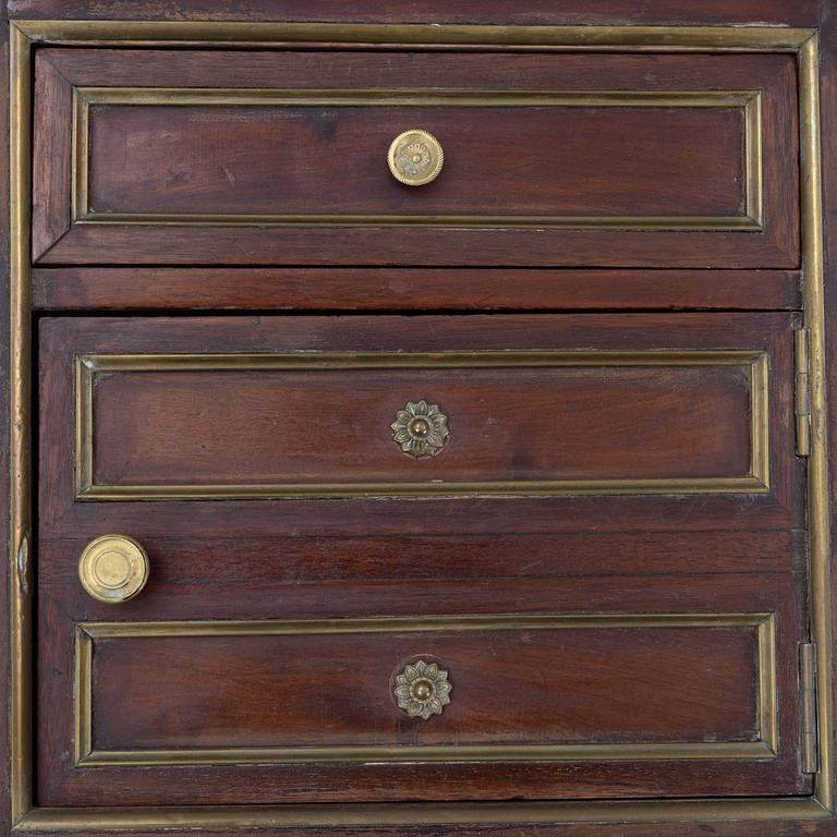 A Louis XVI-style chamberpot cupboard, late 19th century.